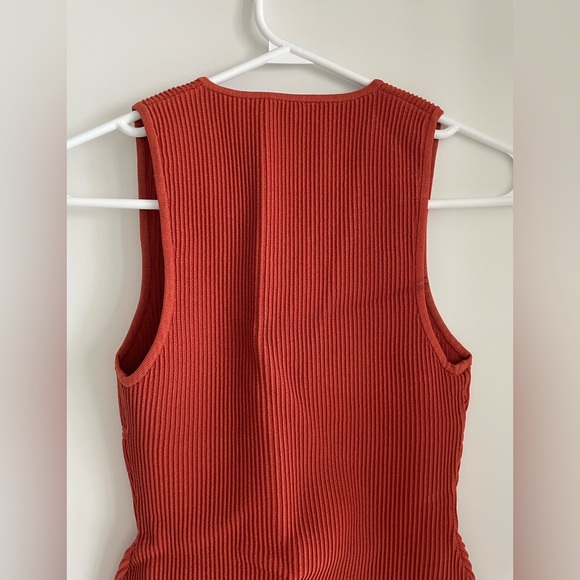 Babaton Deep V Ribbed Dress - XS - Picture 4 of 6